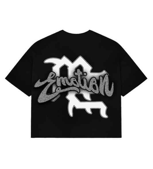 Black “Rhinestone” Cropped Tee